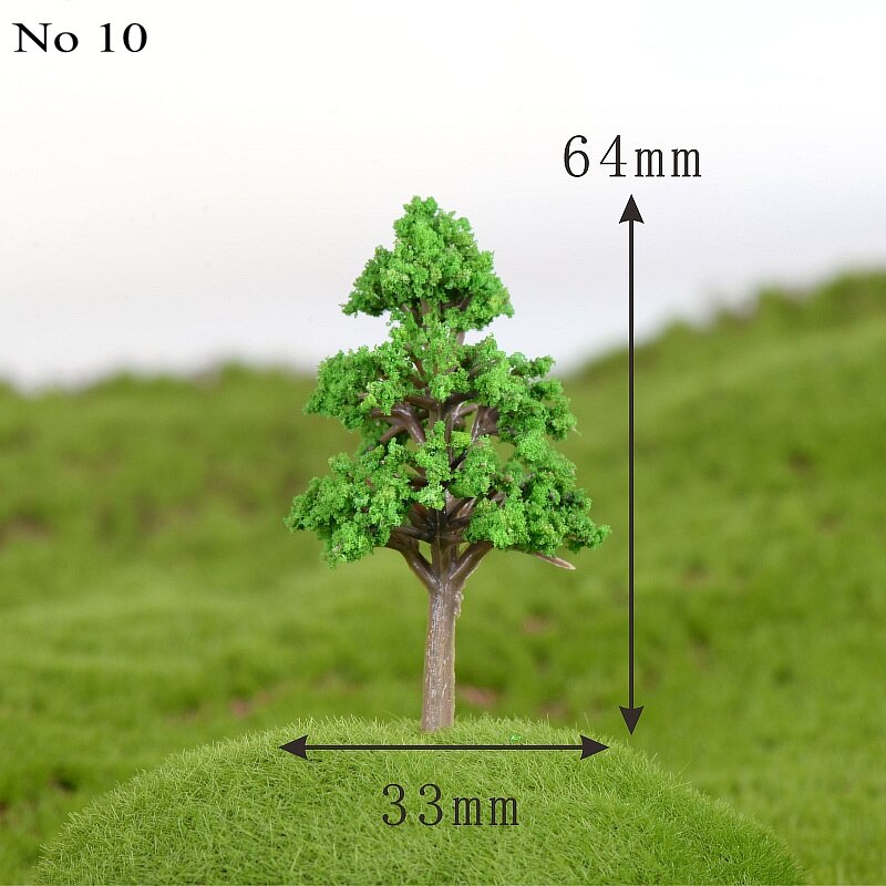 10 PCS Mini Tree Artificial Plants Branch Flowers Wedding Home Garden Decoration DIY micro-landscape succulent plants Decor: No 10