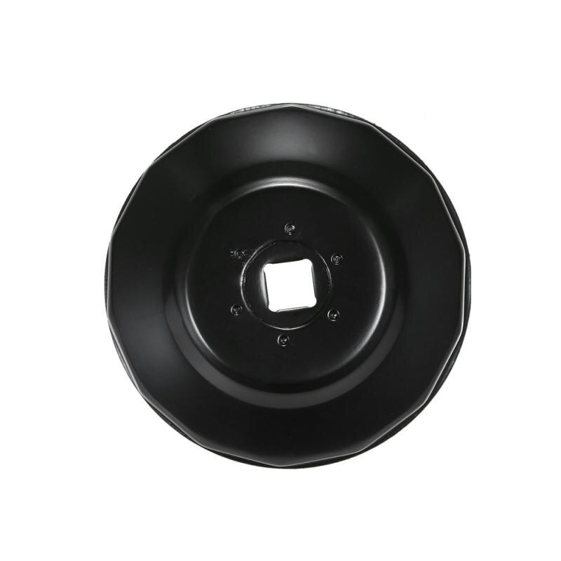 Black Steel 76mm 16 Flutes Car Oil Filter Cap Type Wrench Remover Tool Durable Automobiles Filters For BMW