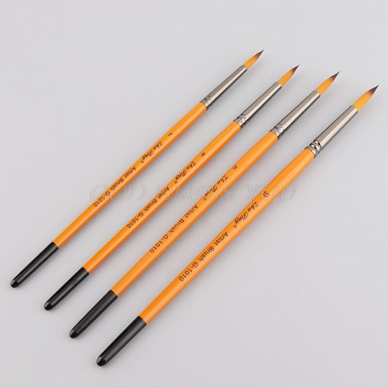 Bolígrafo muy fino pintado a mano, suministros de arte, punta de punto de dibujo, pincel de Nylon para acuarela, pintura al óleo de acrílico, artesanía,