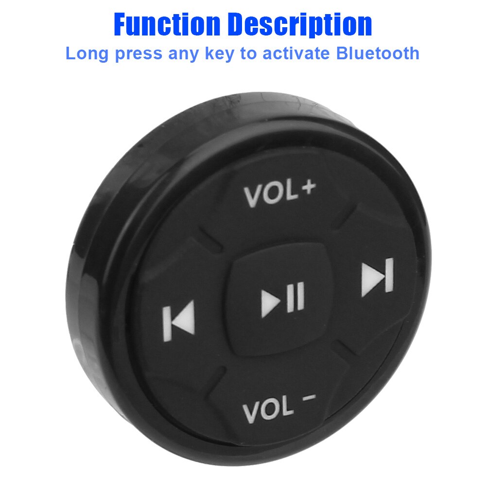 5 Keys Car Media Volume Button Wireless Bluetooth Remote Control Steering Wheel Button for Android IOS Car Kit Styling Universal