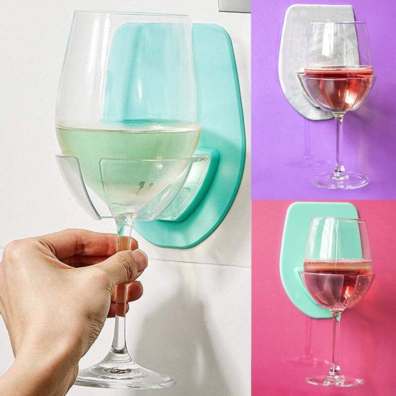1 Pc Plastic Wijnglas Houder Voor Bad Douche Home Keuken Rode Wijn Glas Houder