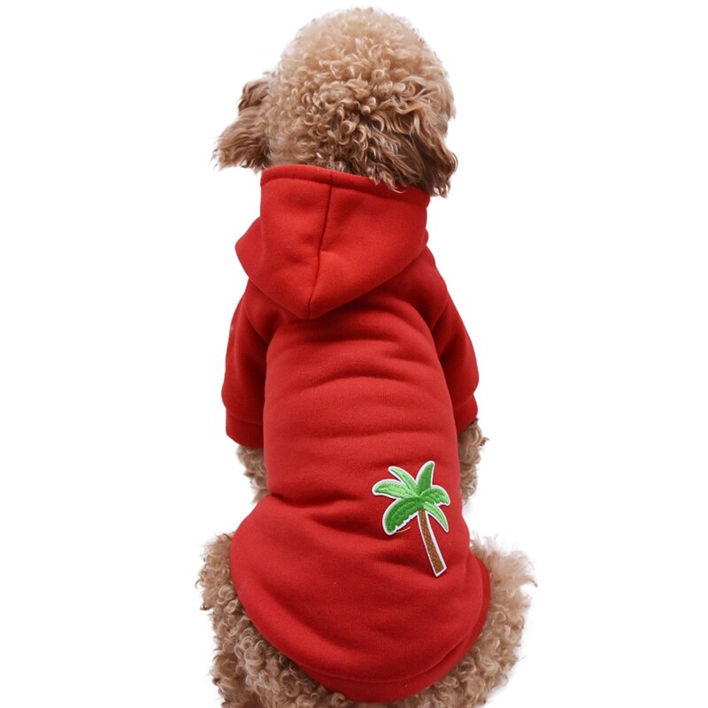 Pet Cute 2 Legged Hoodie Autumn Winter Thickening Warm Dog Clothes Outfit Tops Hooded Sweater For Dogs 2 2 2 2 1: Red / XXL