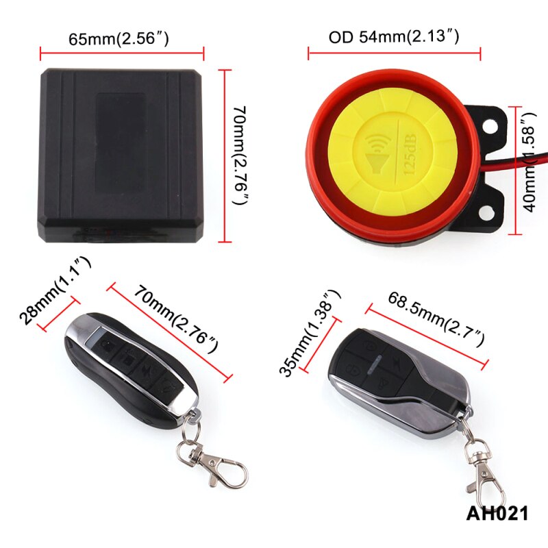 12V Motorrad Fahrrad Anti-diebstahl Sicherheit Alarm System Rolle 125db Fernbedienung Schlüssel Hülse Motor- Starten Motorrad Lautsprecher
