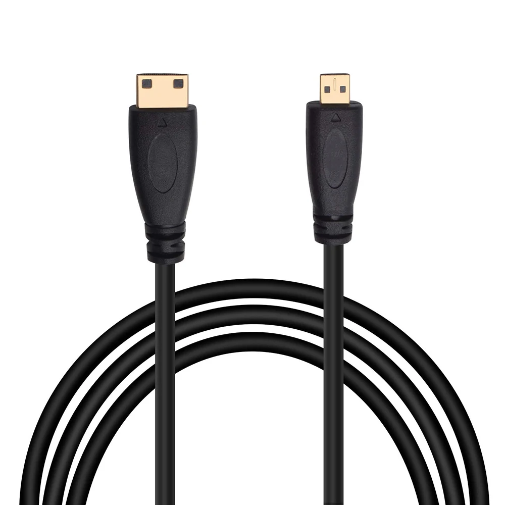 Câble Micro-HD Mini-HD 1080P HD1.4, adaptateur de Type C à D, cordon vidéo Compatible avec Raspberry Pi 4, caméra de tablette, moniteur Portable