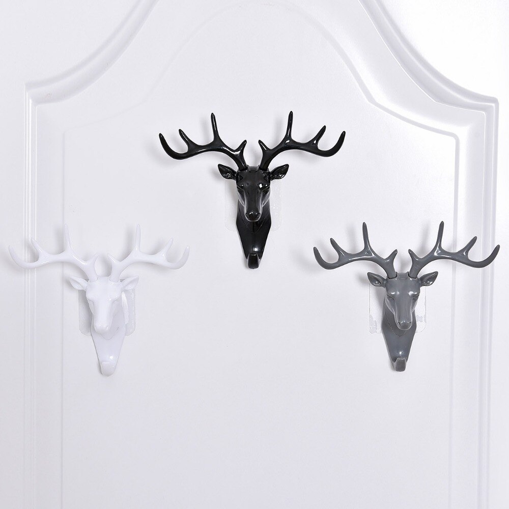 tenture murale crochet cerf tête cintre porte-clés crochet cintre cravate organisateur décoration murale minimaliste