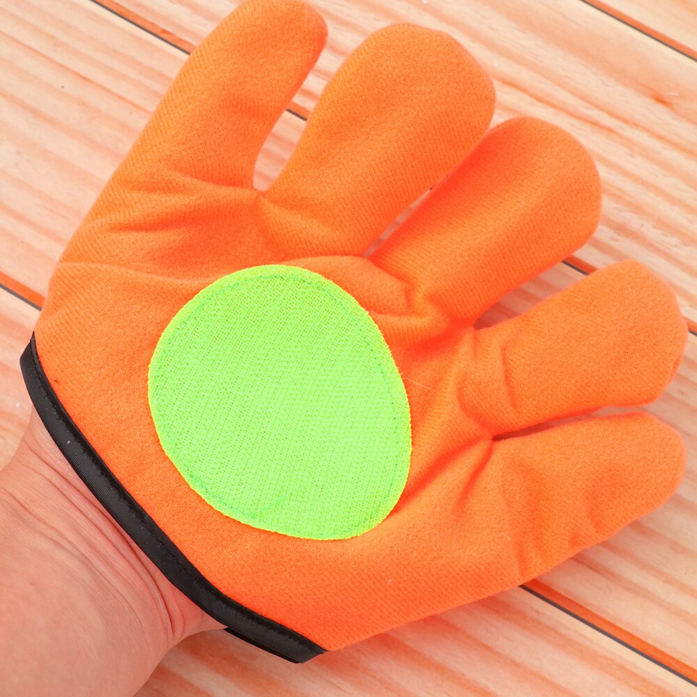 1PC draussen Sport Spielzeug freundlicher Haken und Schleife Ball Plüsch Fangen Handschuh einstellen für freundlicher (Größe L Handschuh)