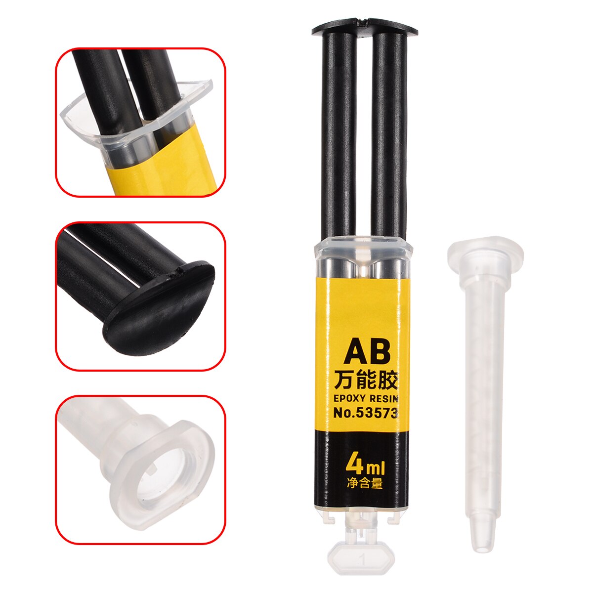 4ML Universal Epoxy Resin AB Glue Strong Adhesive For Repair Ceramics Metal Plastic Wood Multi Tools
