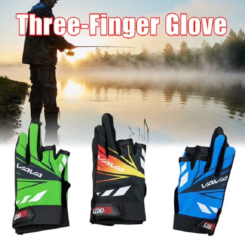 Gants de pêche en néoprène, coupe à trois doigts, pour la chasse, protection des doigts, Guantes Pesca