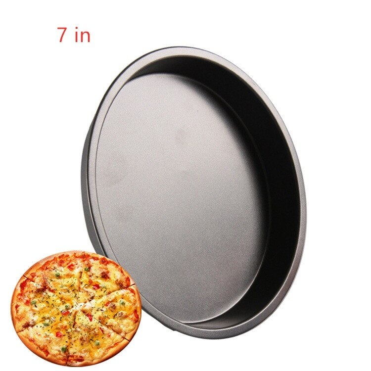 Pizza værktøj bageværktøj sort non stick pizza plade kulstofstål pizza form bakeware køkken, spisestue & bar pizza sten