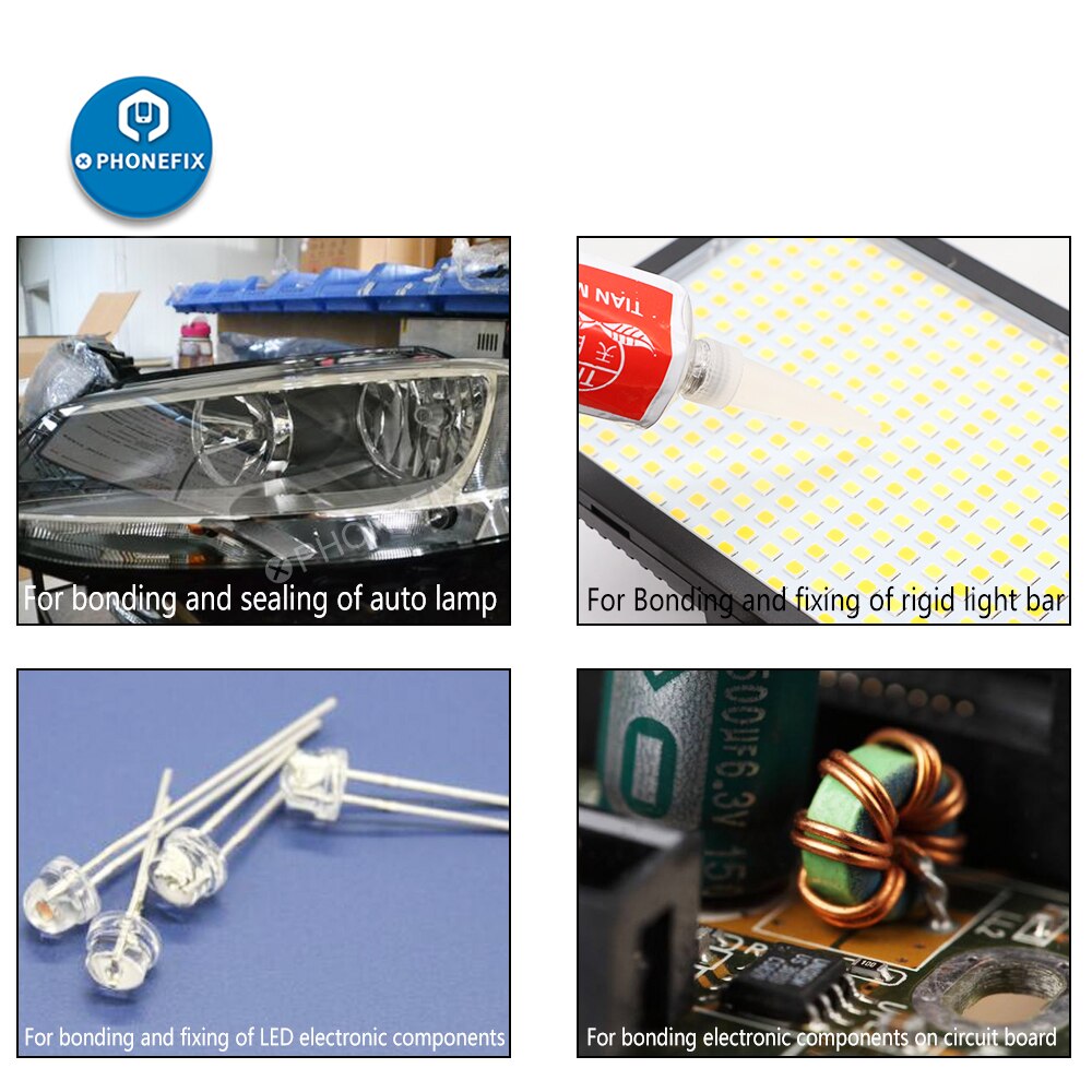 Heat Insulation Electronic Adhesive Sealant 703 High Temperature Resistant Silicone Rubber Sealing Glue Waterproof Glass Metal