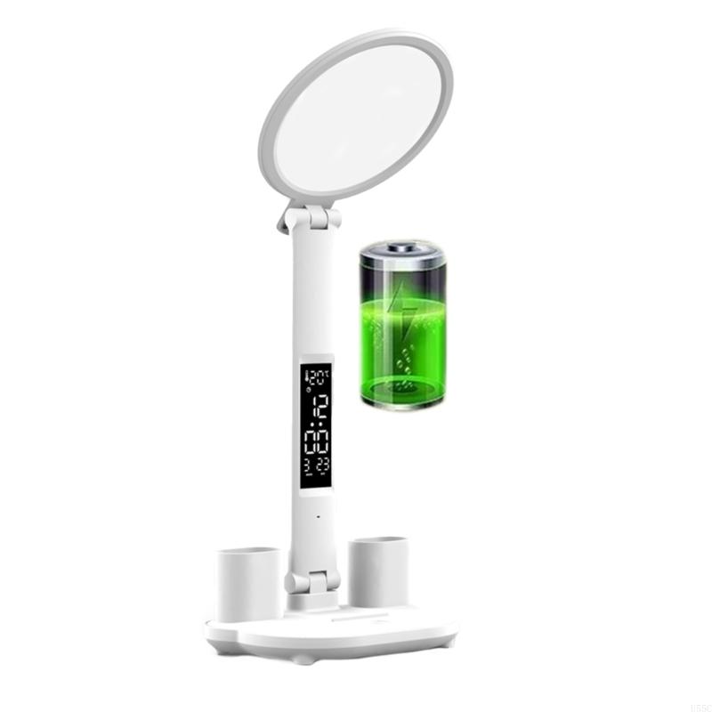 U55C Round LED Desk Lamp Touchable With 3200mAh Rechargeable Battery/USB Charging Table Light For Office And Home