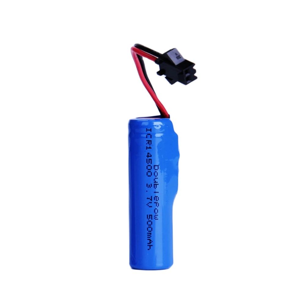 Batterie rechargeable 14500, 3.7V, 500mAh, avec prise SM, chargeur USB-SM pour contrôleur de jeu de jouets