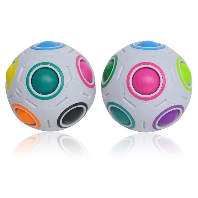 Magic Rainbow Ball Cube Speed Puzzle Ball Funny Toys for Children Adult Stress Reliever Toy Kids Educational Learning