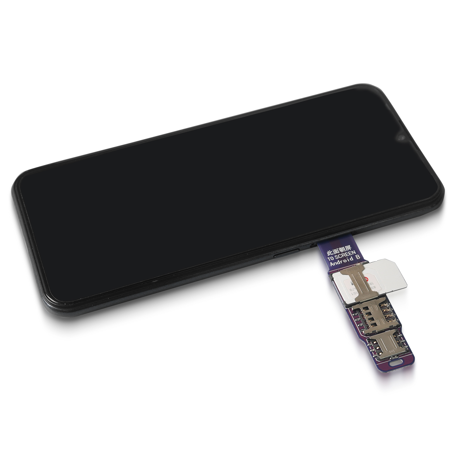 3-in-1 Cell Phone IC Card Activation Tool Micro SIM Card Converter Sim Card Adapter External Card Slot Extender