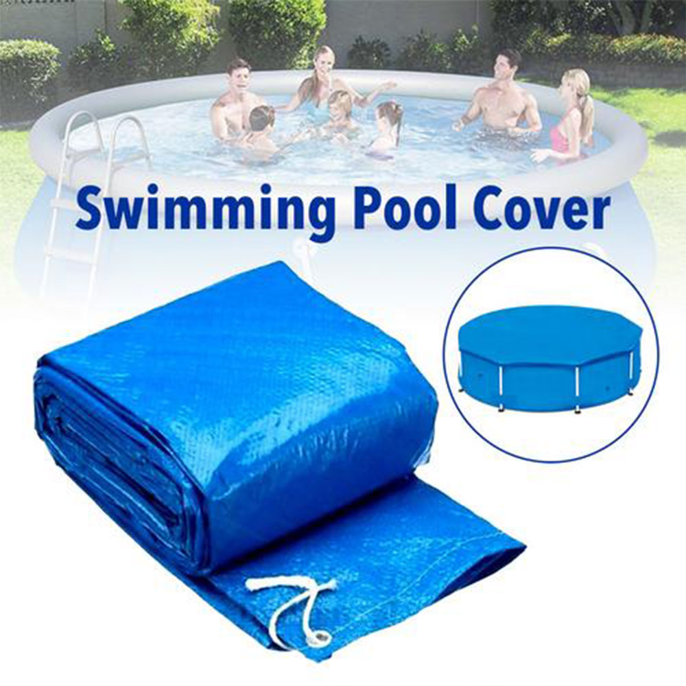 Round Pool Cover Thick Swimming Pool Dust Cover Ground Cloth for Outdoors