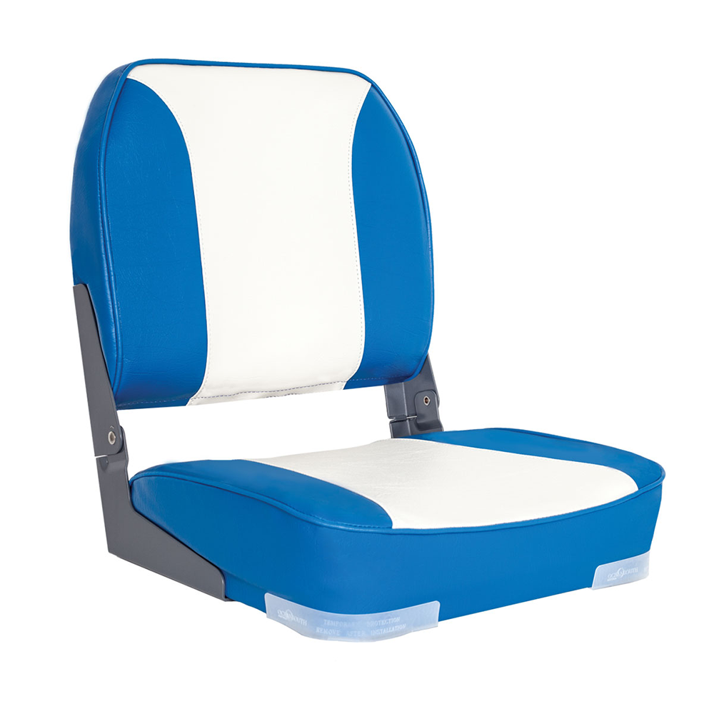 Oceansouth Deluxe Folding Boat Seat Marine-Grade Aluminium Heavy-Duty Coated Moulded Plastic Frame Fishing Boat Accessories