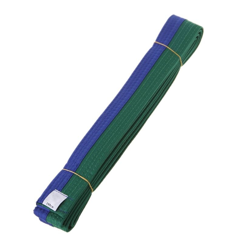 Acheter Ceinture de Taekwondo professionnelle, karaté, Judo, Double enveloppe, Arts martiaux, ceinture de sport à rayures, 1.8m/2.8m
