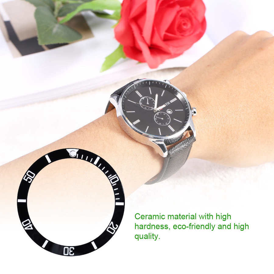 Horloge voor horlogeopslag 4 kleuren keramisch horloge polshorloge bezel inzetstuk lus vervangende onderdelen horlogekast
