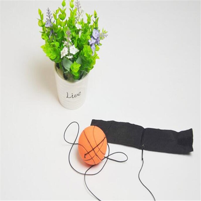 Kinderen Speelgoed Bouncy Vinger Band Bal Elastische Rubberen Bal Voor Pols Oefening Hand Vinger Stijfheid Relief Pols Bounce Bal: orange basketball