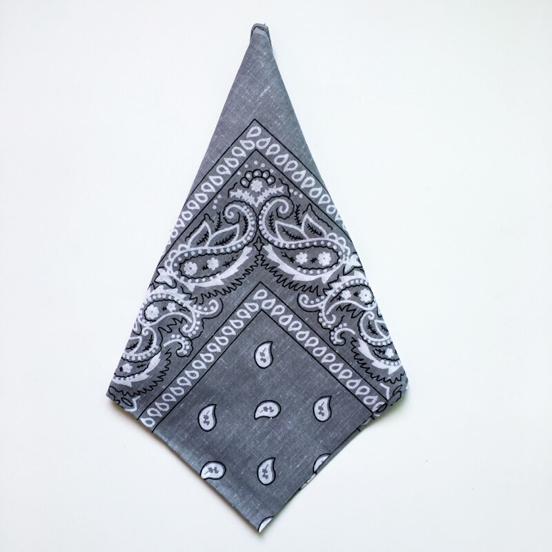 Unisex Katoen Bandana Sjaal Vierkante Bandana 55Cm * 55Cm Hoofddeksels Hip Hop Rock Meisjes Hoofddoek Hoofdbanden Haar accessoires: 18