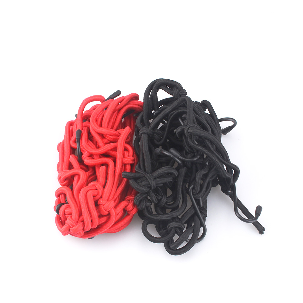 DSYCAR Motorcycle Luggage Net Bike 6 Hooks Hold Down Fuel Tank Network Helmet Mesh Web Bungee Travel Goods Bag Tank Car Styling