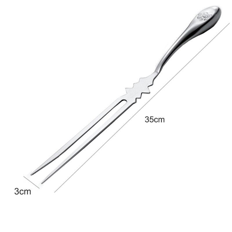 Stainless Steel Barbecue Spit Grilled Chicken Spit Barbecue Spit Western Food Steak Spit Grill Barbecue Tools High-end Bbq