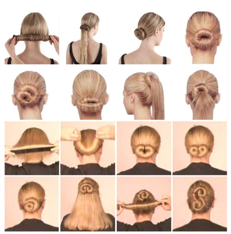 Diadema mágica para hacer moños en el pelo para mujer, accesorios de cabello para chica, 1 unidad