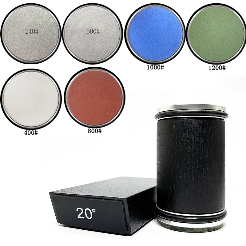 Rolling Knife Sharpener Magnetic Knife Holder Diamond Sharpening Stone 15 & 20 Degree Roller Sharpening for Kitchen Knives Tool