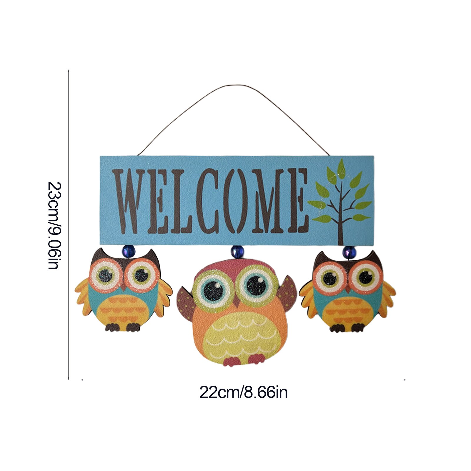 Houten Uil Welkom Decor Voordeur Welkom Teken Unieke En Opvallende Deur Opknoping Decoratie Voor Thuis