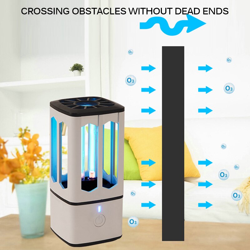 Onever Ultraviolet Sterilization Lamp Ozone Rechargeable Timer Bacteria Removal LED UVC Light Disinfection Light Quartz Lamp