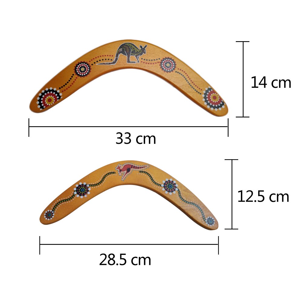 Wood Boomerang Dart Back V Shaped Boomerang Flying Disc Throw Catch Outdoor Game Random