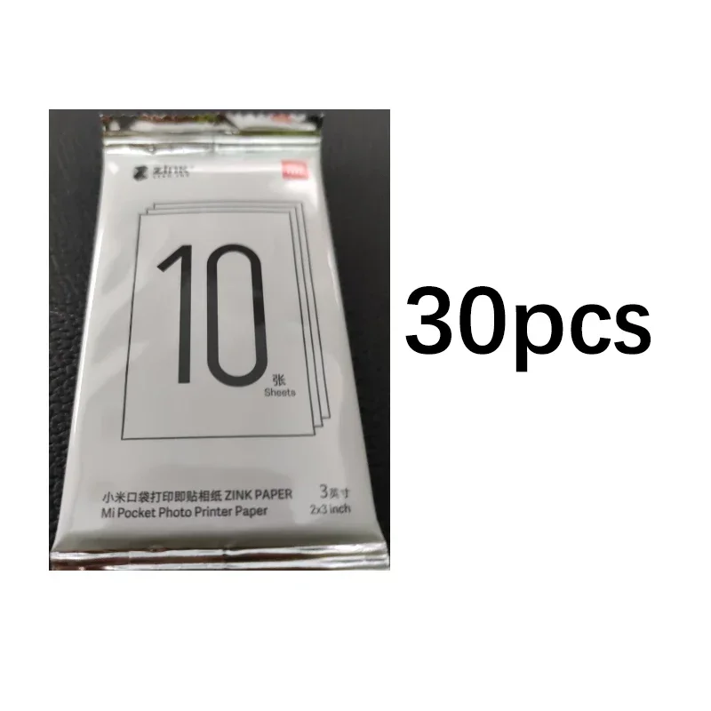 100% Xiaomi kieszeń drukarka papier ZINK Samoprzylepne arkusze robić drukowania zdjęć Xiaomi 3-calowa mini kieszonkowa drukarka fotograficzna Tylko papier