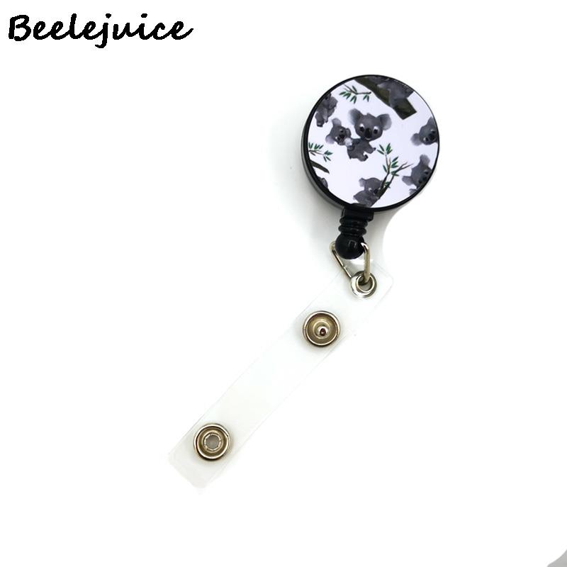 Porte-clés en forme de Koala, joli collier Horizontal, Animal mignon, sangle de cou, lanière, porte-badge: 2