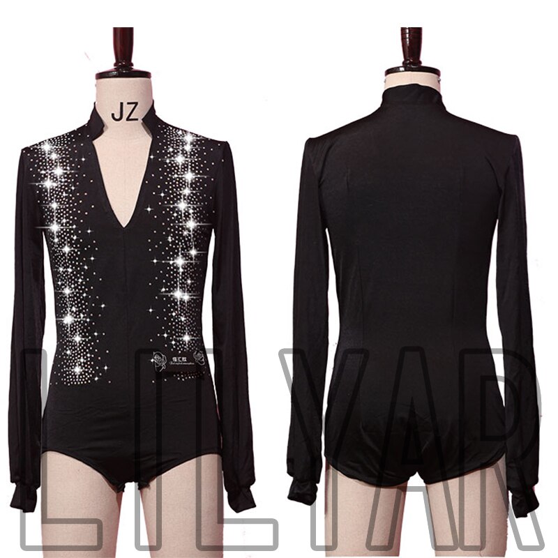 Latin Dance Top Latin Tanzen Shirts Erwachsene Kinder Wettbewerb Leistung Tragen Salsa Platz Professionelle Praxis Kleidung: Shirt / XL