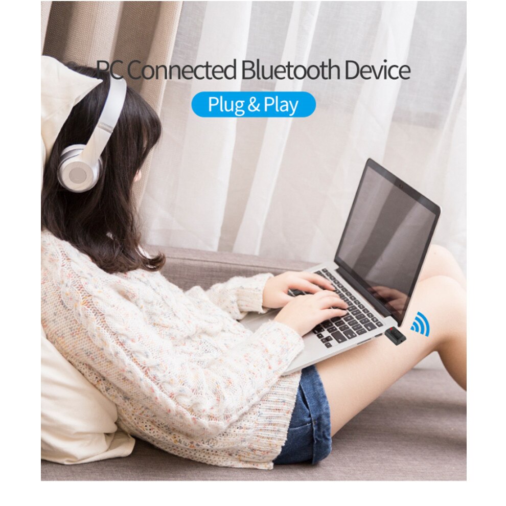USB Bluetooth 5.0 Adapter Empfänger Sender für PC Computer Rezeptor Laptop Kopfhörer Auto Audio Drucker Daten Dongle Empfänger