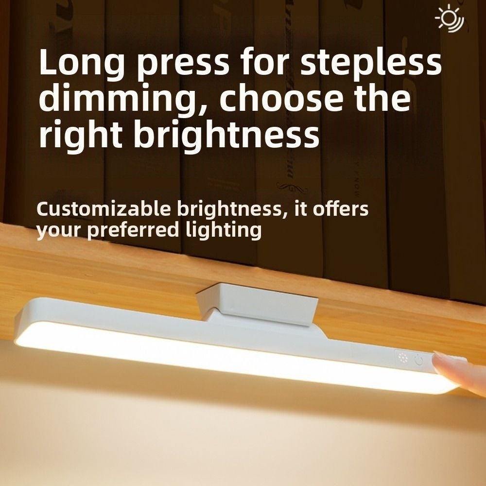 Oogvriendelijke led-touchtafellamp met instelbare helderheid, 3/5 kleuren, magnetische bureaulamp met afstandsbediening, energiebesparend.
