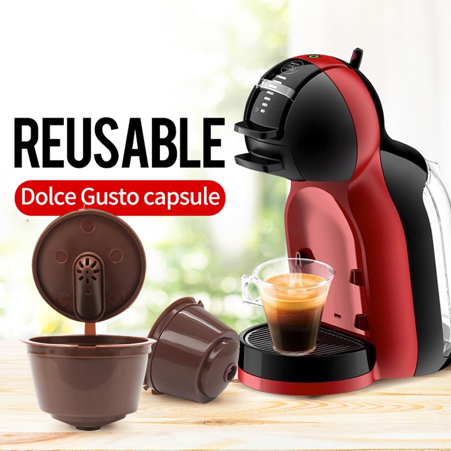 Icafilas 2/3/6Pcs Hervulbare Dolce Gusto Herbruikbare Koffie Capsule Maker Voor Nescafe Machine Dolci Filter Roestvrij staal Sabotage