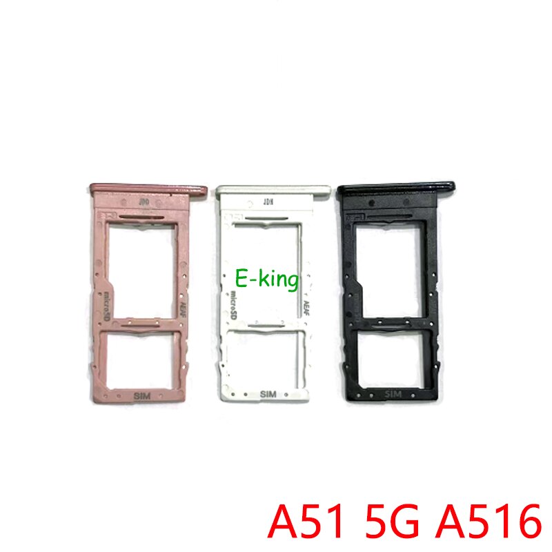 Soporte de bandeja para Samsung Galaxy A21, A215, A51, A516, 5G, lector de tarjetas Sim, 10 Uds.