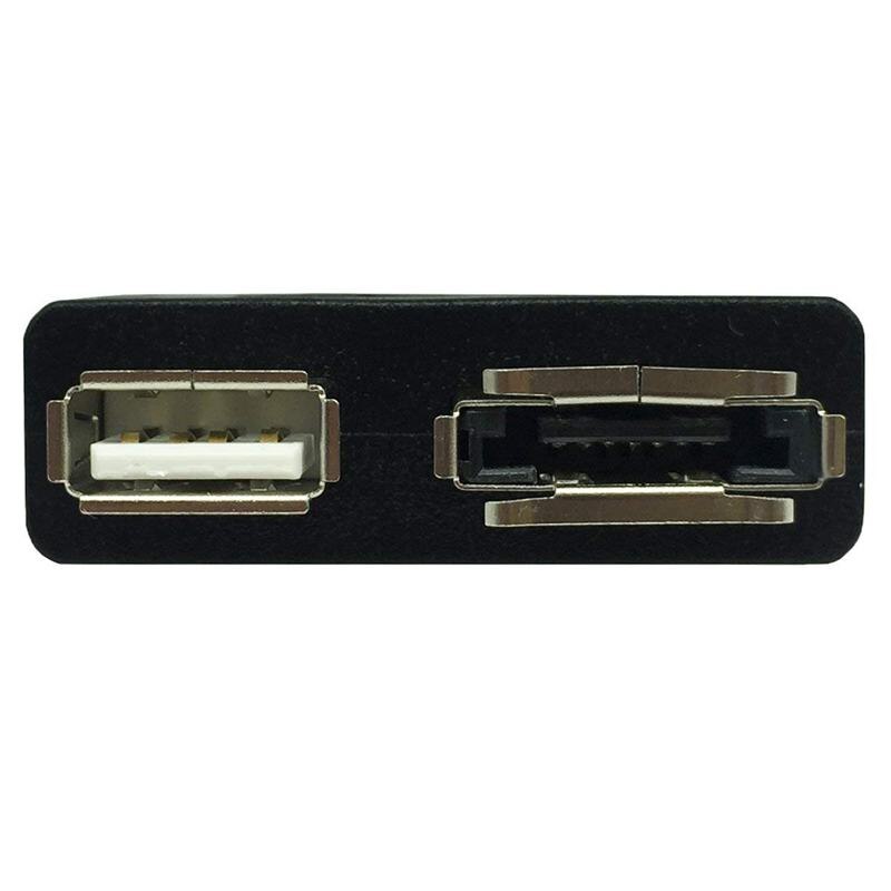 ESATAp puissance sur ESATA Combo mâle vers USB 2.0 Type A femelle et ESATA femelle adaptateur connecteur convertisseur