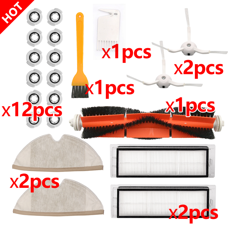 Harja moppi liinat hepa-suodatin xiaomi roborock  s5 s6 s60 s50 s55 t6 t4 t61 mijia  s1 xiaowa  e25 e35 pölynimurin lisävarusteet