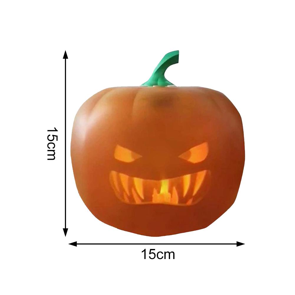 Spot Halloween Flash Talking Animated LED Pumpkin Projection Lamp with Built-In Projector & Speaker 3-In-1 for Home Party