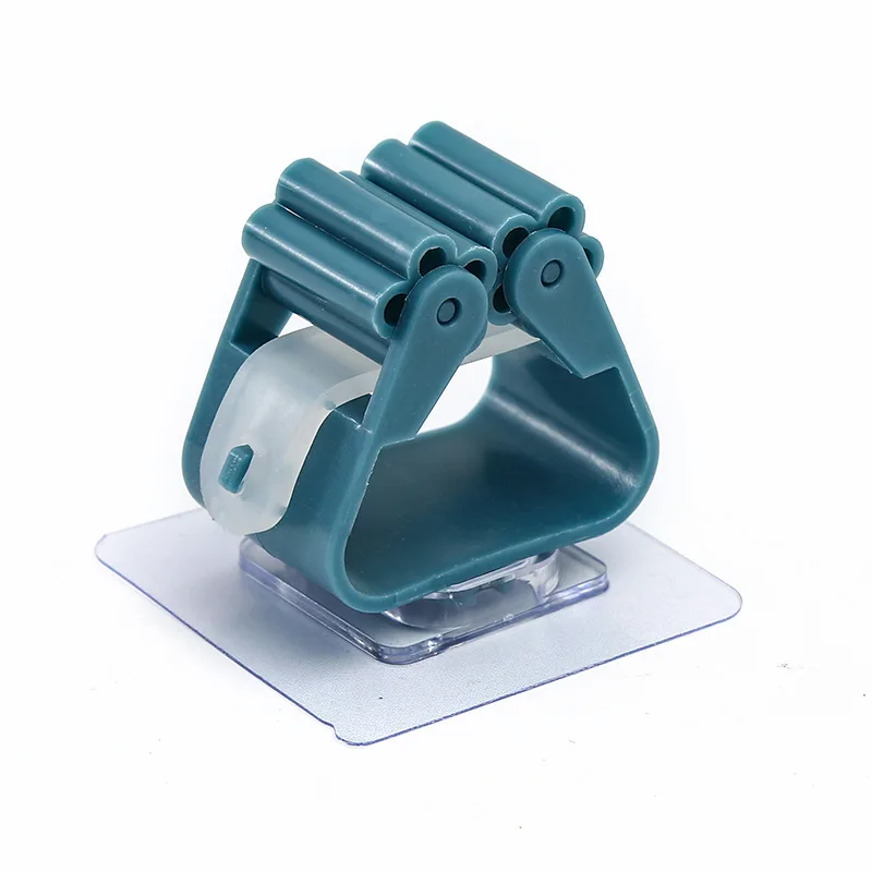 Stojak na mopa Akcesoria łazienkowe Półka naścienna Organizer Hak Uchwyt na miotłę Wieszak za drzwiami / na ścianach Narzędzie robić przechowywania w kuchni: Niebieski