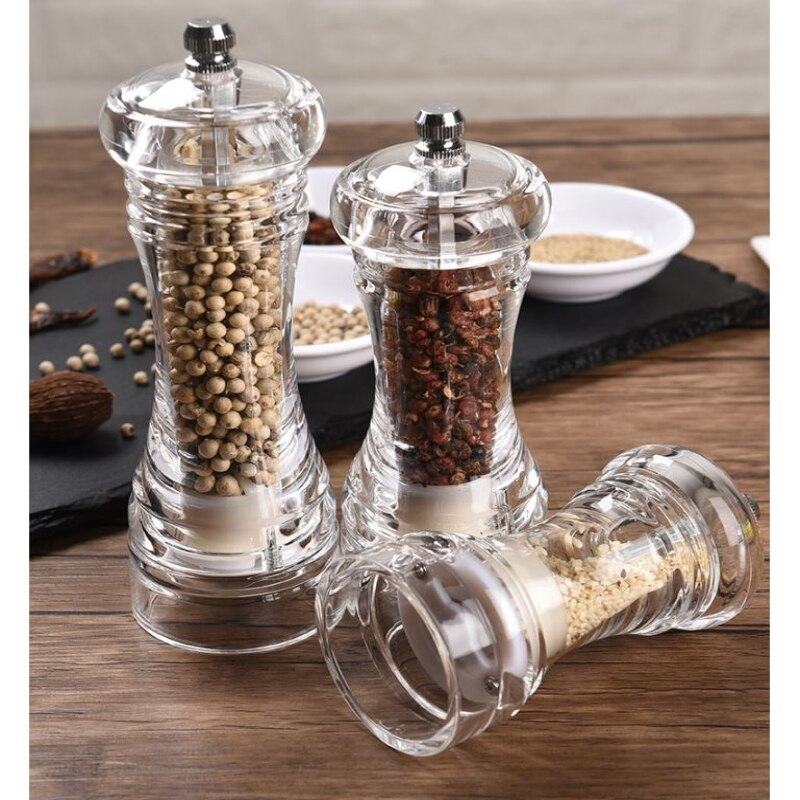 1pc Mill Pepper And Salt Grinder Light Peper Spice Grain Mills Porcelain Grinding Core Mill Multi-purpose Seasoning Bottle