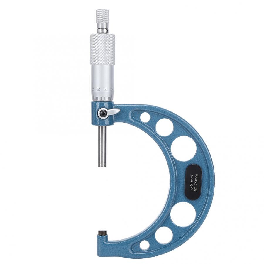 3Pcs Micrometer Bearing Steel High Accuracy Outside Diameter Measurement Tool 0-75mm Digital Micrometer