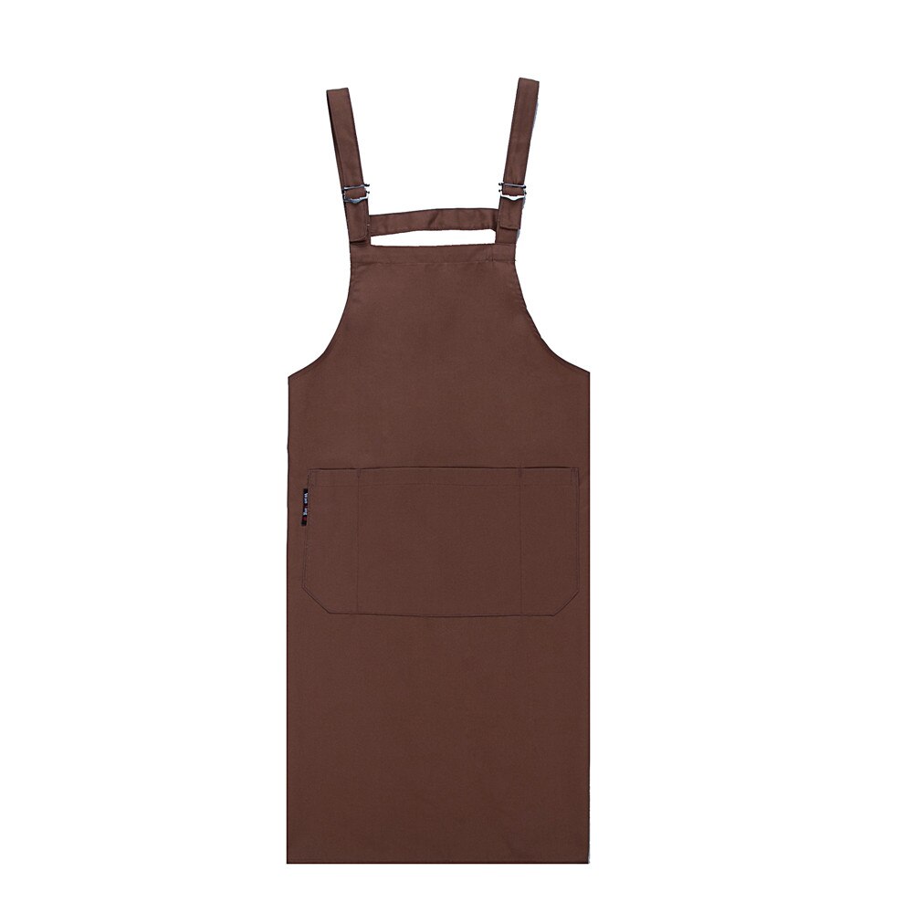 Unisex Food Service Kitchen Work Restaurant Home Cooking Cleaning Wear Aprons Chef Waiter Hotel Coffee Shop Uniforms: Brown