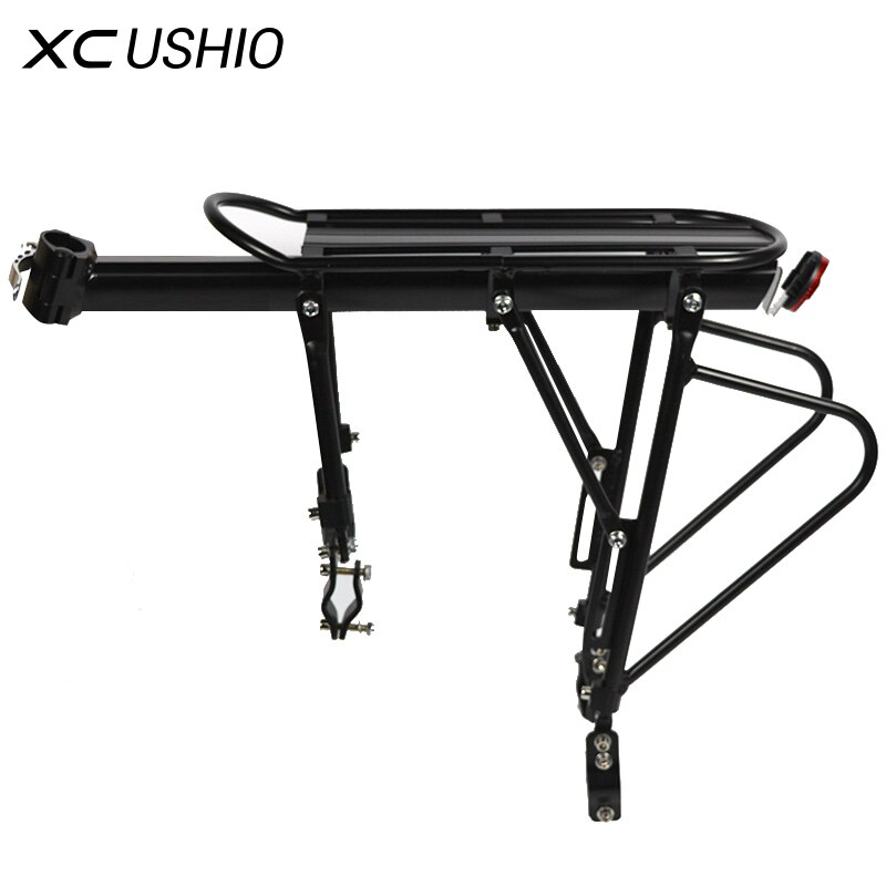 XC USHIO Mountain Bike Bicycle Cargo Racks Aluminum Bicycle Luggage Carrier MTB Bicycle Mountain Bike Road Bikes Rear Rack Black