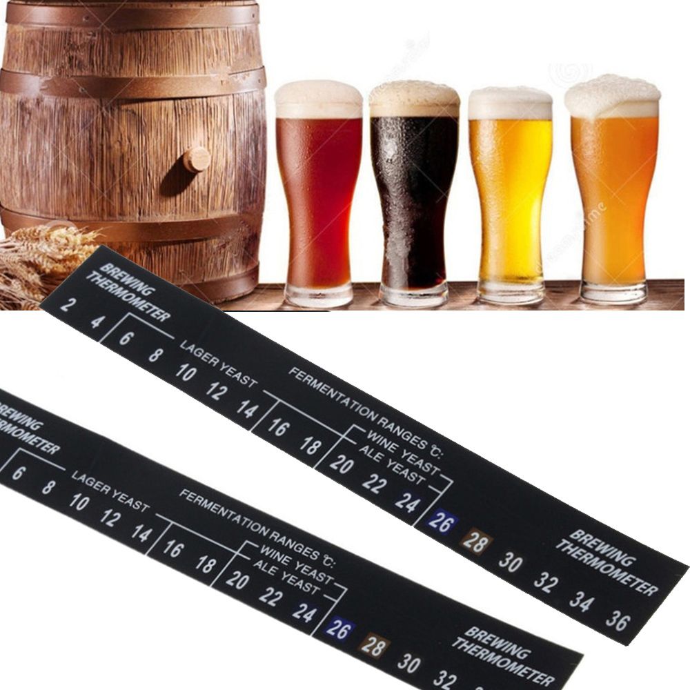 2C Om 36C Nuttig Lijmen Strip Gisting Tool Bier Vergister Wijn Geesten Brouwen Thermometer Sticker Digitale