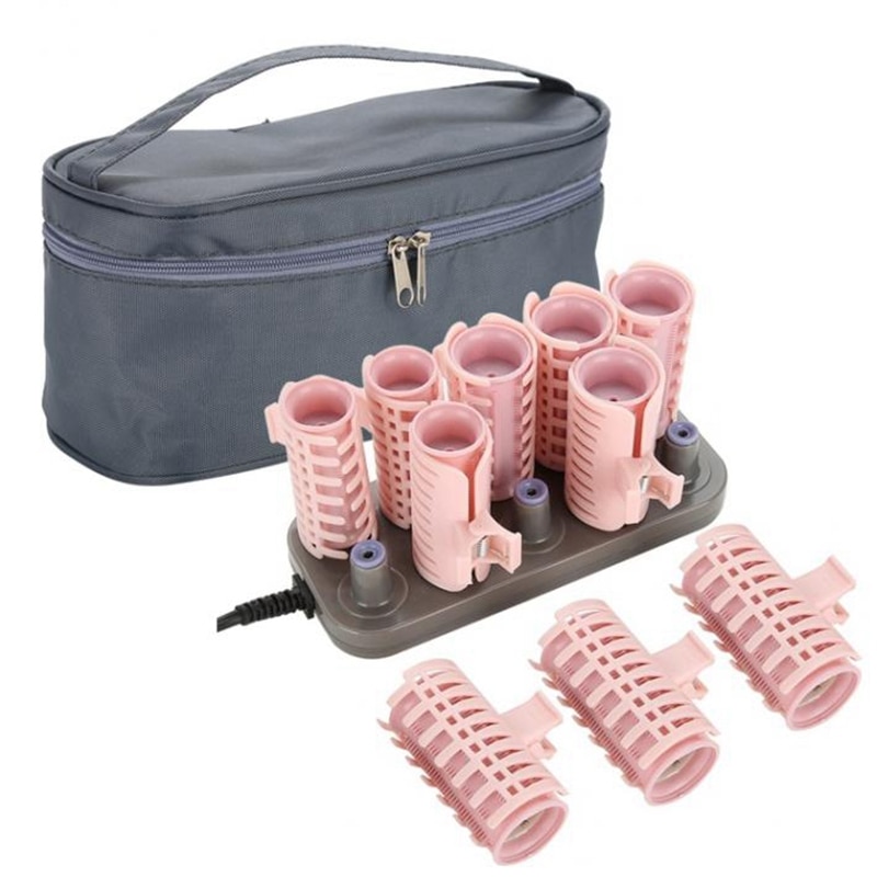 Us plug 10 stuks/set haarrollers elektrische buisverwarmde roller haar styling sticks tools massage rollers krultangen accessoires: Default Title