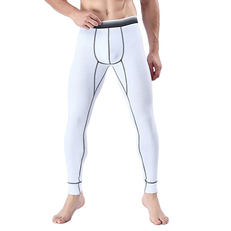 Winter Men Thermal Underwear Bamboo Charcoal Super Soft Underpants Men's Cotton Pants Long Johns Men Tight Underwear 5 Colors