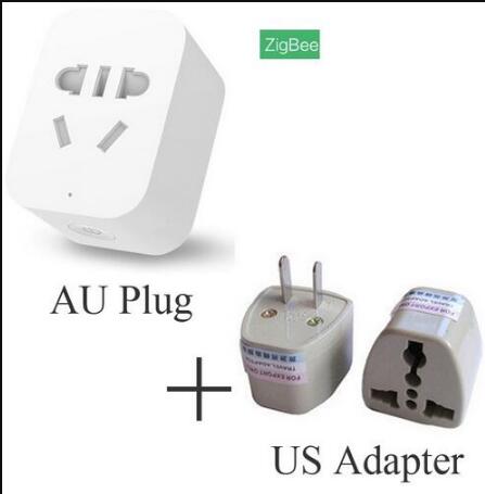 Xiaomi-enchufe inteligente Mi Zigbee, interruptor de Control inalámbrico por aplicación WiFi, enchufe con temporizador para UE, EE. UU. Y Australia: add US adapter